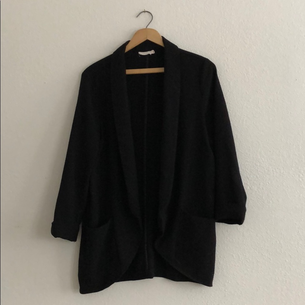 Lightweight soft black blazer